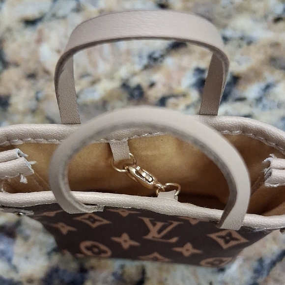 Labubu Louis Vuitton Brown and Tan Monogram Tote - Picture 3 of 4
